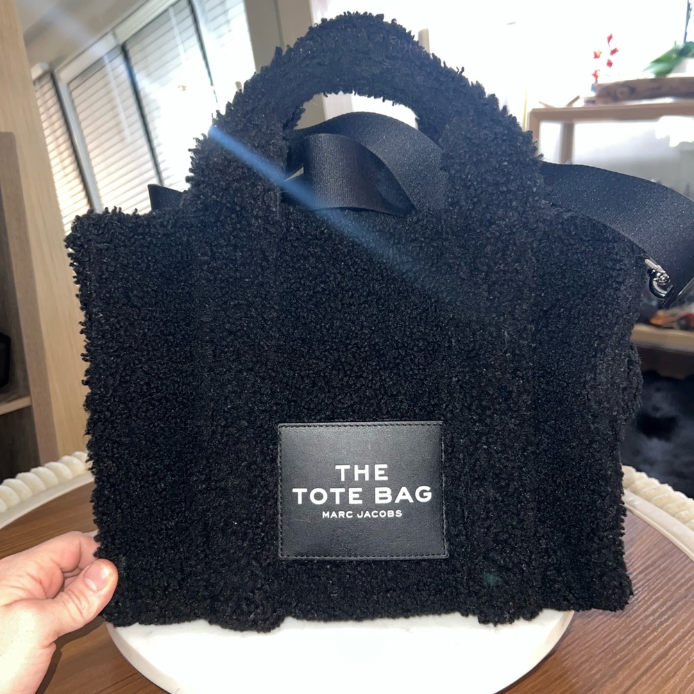 Marc Jacobs Black Medium Teddy Tote